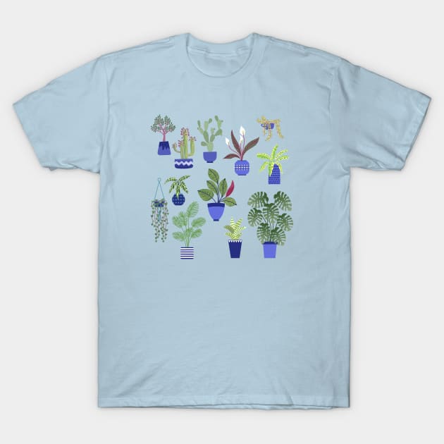 Houseplants Cactus and Succulents T-Shirt by NicSquirrell